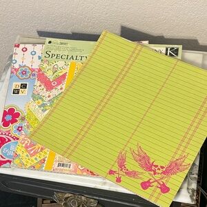 scrapbooking paper lot- incomplete books